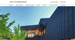 Desktop Screenshot of lyonhousemuseum.com.au